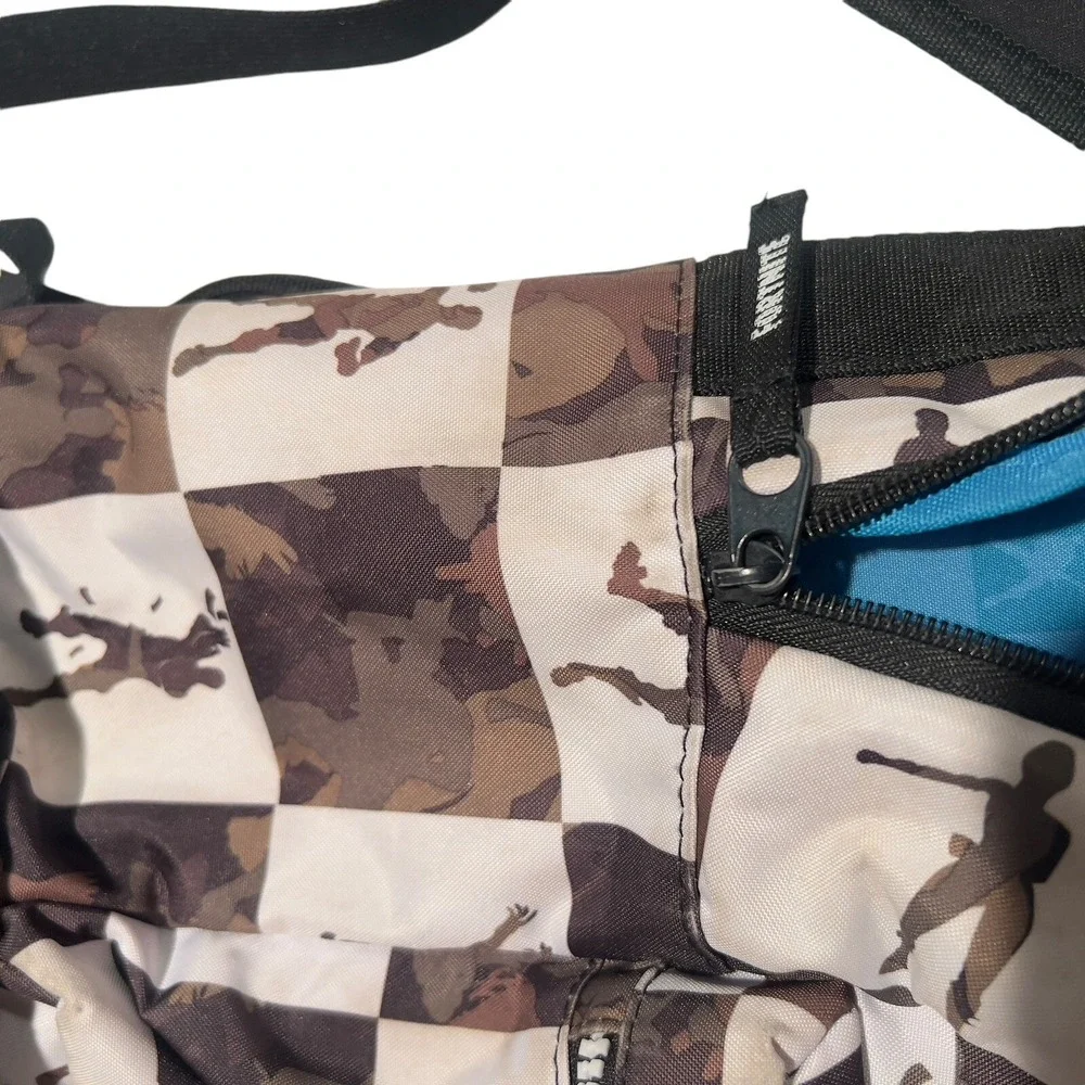 Fortnite Camo Checkerboard Backpack 18in School Gaming‎ Bag Unisex